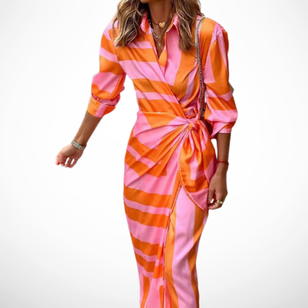 Orange/Pink Striped / 3XL