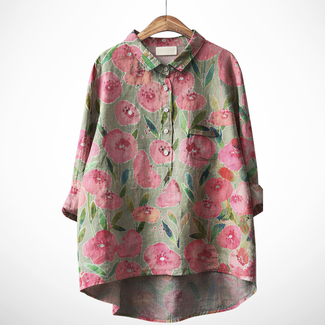Green (Pink Flowers) / 5XL